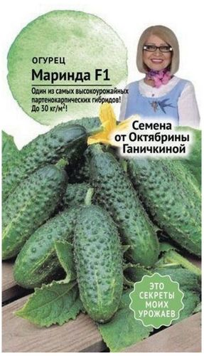 Семена Огурца Октябрина Ганичкина Маринда F1 8 шт, фото