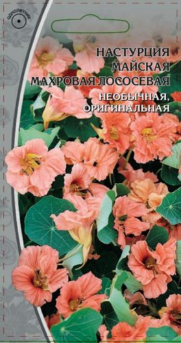 Семена Настурциямайская Махровая лососевая, 1г, фото