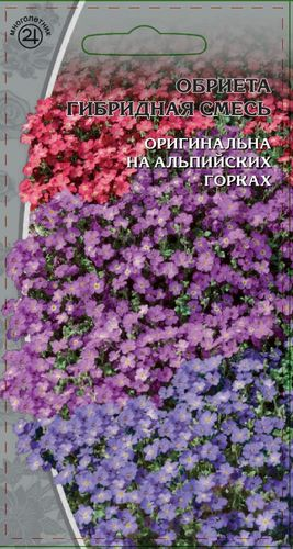 Семена Обриета гибридная смесь, 0.01г, крупный план