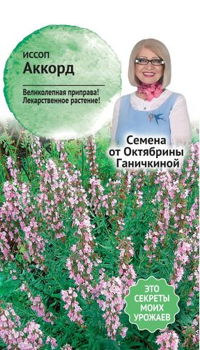 Семена АСТ Иссоп лекарственный Аккорд, детальное фото