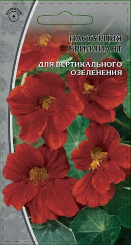 Семена Настурция Бриллиант      1 гр, крупный план