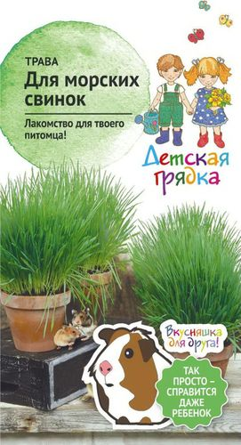 Семена трав Детская грядка для морских свинок 10 г, крупный план