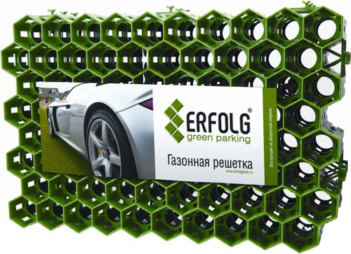 Газонная решетка ERFOLG Green Parking 60х40 см зеленая, вид