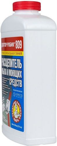 Универсальное средство для выгребных ям Доктор Робик 809 0,8 л, крупный план