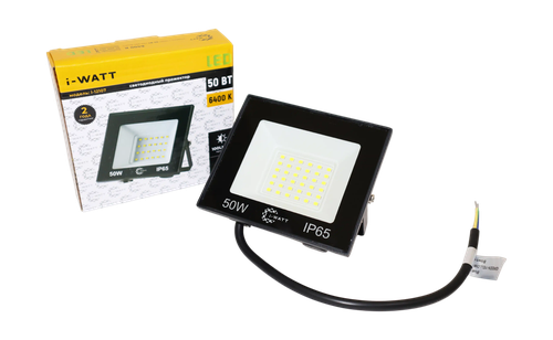 Прожектор I-WATT led i-12107 6400k 50bt ip65 5000 лм, фото
