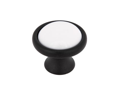 Мебельная ручка-кнопка Palladium stampa knob графит, фотография