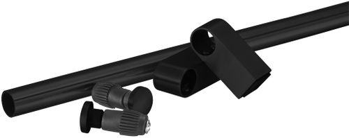 Рейлинги LEMAX черные матовые 20х85х1000 мм, фотография