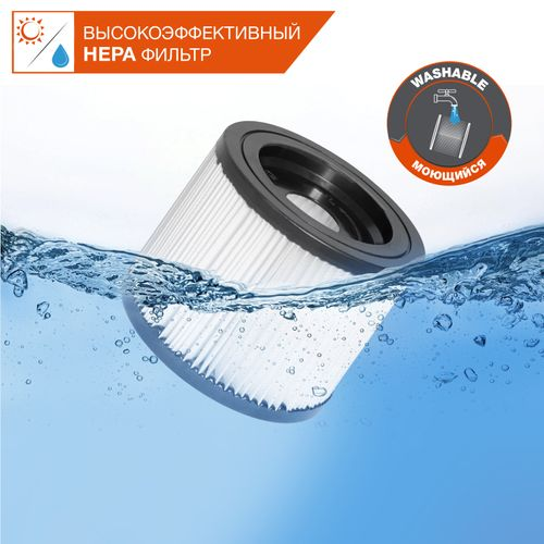 Пылесос строительный DAEWOO DAVC 2516S, фотография