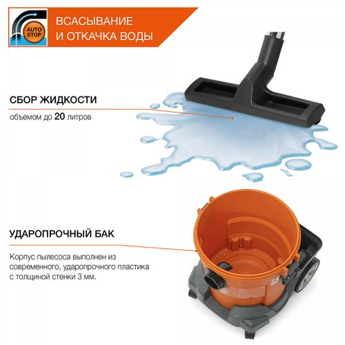 Пылесос универсальный DAEWOO DAVC 2014, изображение