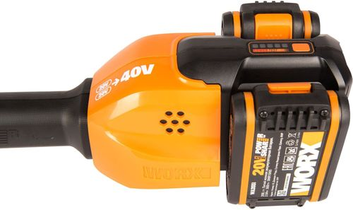 Триммер аккумуляторный WORX 20В 2Ач, акб+з/у, wg183e, картинка