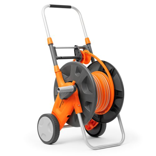 Тележка DAEWOO со шлангом 20м и набором для полива 1/2", Dwr 2126, крупный план