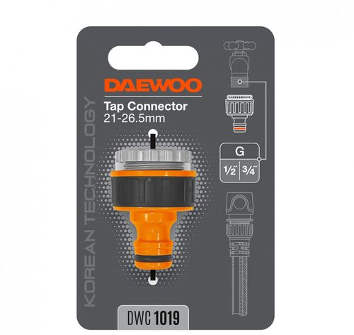 Адаптер для крана DAEWOO с внешней резьбой 1/2"–3/4", Dwc 1019, фото