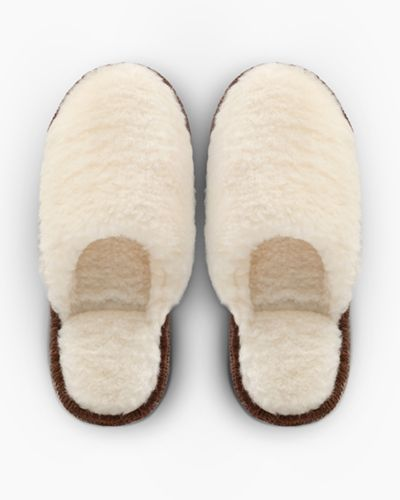 Тапочки шерстяные N&H белые S/M (36-39), фото