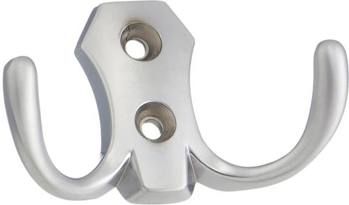 Крючок мебельный KERRON Hooks KR 0020 SC двойной хромовый, крупный план