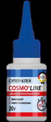 Клей COSMO LINE секундный 20 гр CA-500.390-(20)-BL, вид