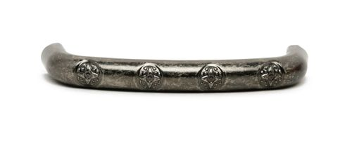 Ручка-скоба 96 мм чернёный старинный цинк KERRON RS-102-96 BAZ, крупный план