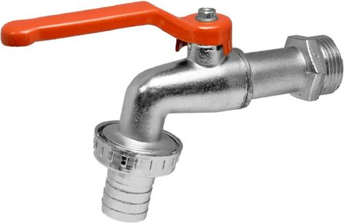 Кран шаровой MASTERPROF водоразборный со штуцером 3/4", цинк, фотография