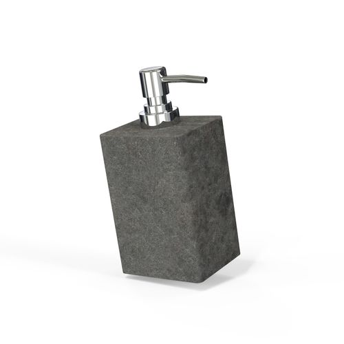 Дозатор для жидкого мыла настольный STONE BLACK полирезин, фотография