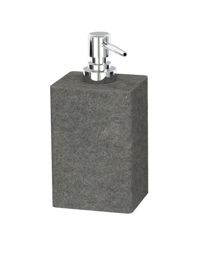 Дозатор для жидкого мыла настольный STONE BLACK полирезин, картинка