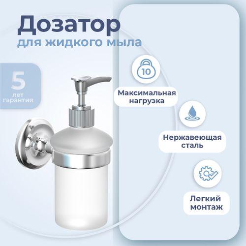 Дозатор настенный Fora drop 15х6,7, детальное фото