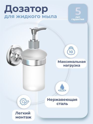 Дозатор настенный Fora drop 15х6,7, детальное фото