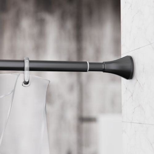 Карниз для ванной TOKITO 130-240 см, черный матовый TOK-240BLK, картинка