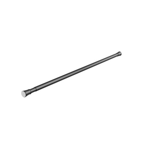 Карниз для ванной металлический 120-220 см, черный FOR-ROD-220IBK, картинка