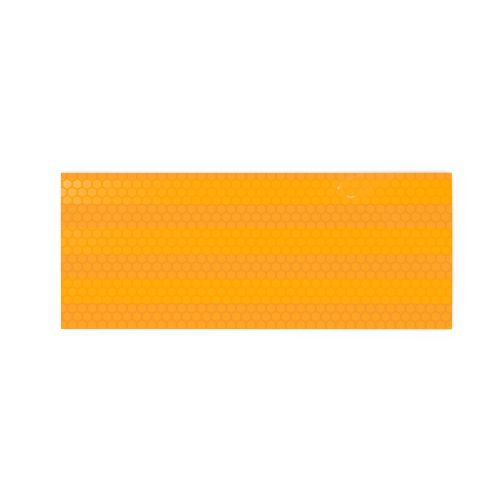 Катафот дорожный HITERS клеевая прямоугольный желтый 100х40 мм, фото