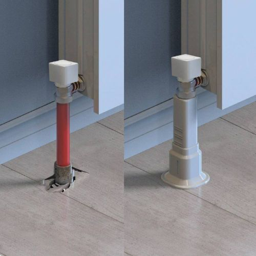 Декоративная накладка для труб отопления LEBENSART O1 латунь, пластик белая, детальное фото