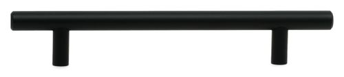 Ручка-рейлинг 128 мм матовый черный KERRON R-3020-128 BL, фото