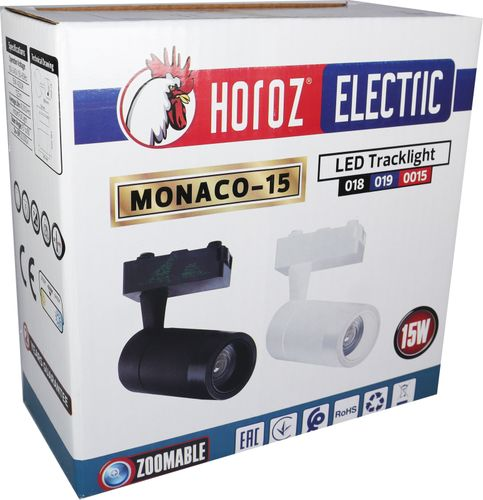 Трековый cветильник MONACO-15 018-019-0015 HRZ11100024 15W 150х130х47мм D=59 мм, картинка