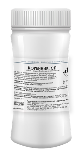 Регулятор роста корней Щелково Агрохим Коренник 30 г, детальное фото