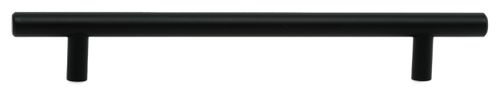 Ручка-рейлинг 160 мм матовый черный KERRON R-3020-160 BL, крупный план