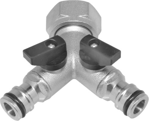 Распределитель 2-х канальный MASTERPROF 3/4", латунь, картинка