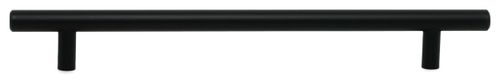 Ручка-рейлинг 192 мм матовый черный KERRON R-3020-192 BL, крупный план