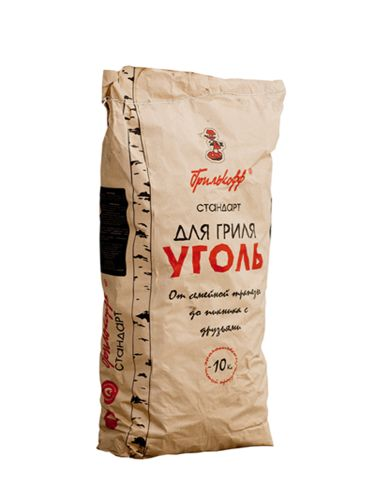 Уголь древесный ГРИЛЬКОФФ, 10кг, картинка