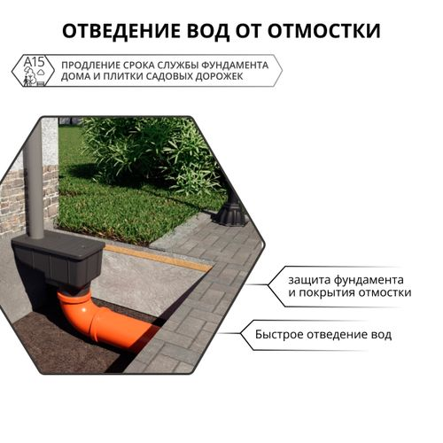 Трап для водостока Gidrolica Rain 300х166 мм, фотография