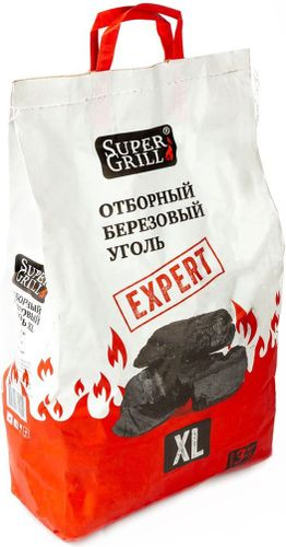 Уголь березовый SUPERGRILL Expert Xl, 3кг, детальное фото