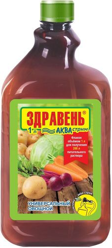 Стимулятор роста Здравень Аква-Стрим универсальный овощной 1 л, фото