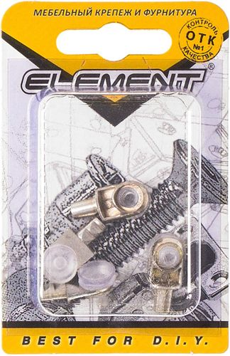 Стеклодержатель лопатка с присоской Element никель 4 шт, детальное фото