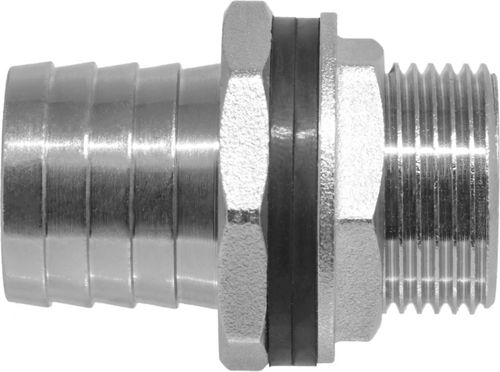 Штуцер для врезки в бочку MASTERPROF 3/4", латунь, изображение