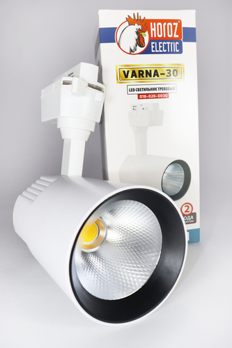 Трековый cветильник VARNA-30 018-026-0030 HRZ33000885 30W 81х130х170 мм, фотография