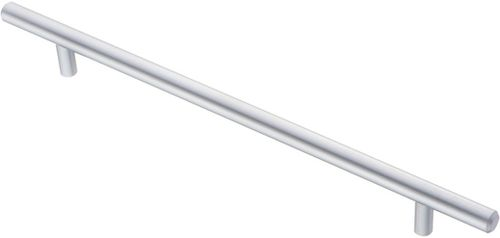 Ручка-рейлинг 256 мм матовый хром KERRON R-3020-256 SC, крупный план
