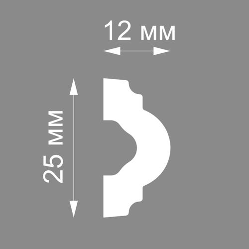 Молдинг настенный FORMAT 25001D 25х12 см, фотография