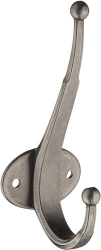 Крючок мебельный KERRON Hooks KR 0320 BAZ двойной серый, детальное фото