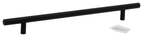 Ручка-рейлинг 224 мм матовый черный KERRON R-3020-224 BL, детальное фото