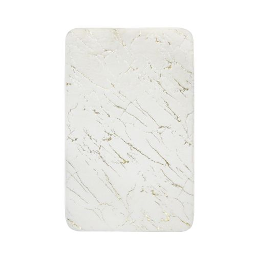 Коврик для ванной 50*80см, MARBLE айвори с золотом, вид