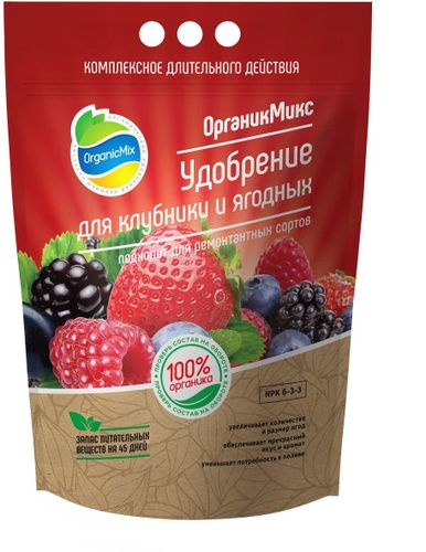 ОрганикМикс Органическое удобрение Для Клубники и ягодных 2,8 кг, детальное фото