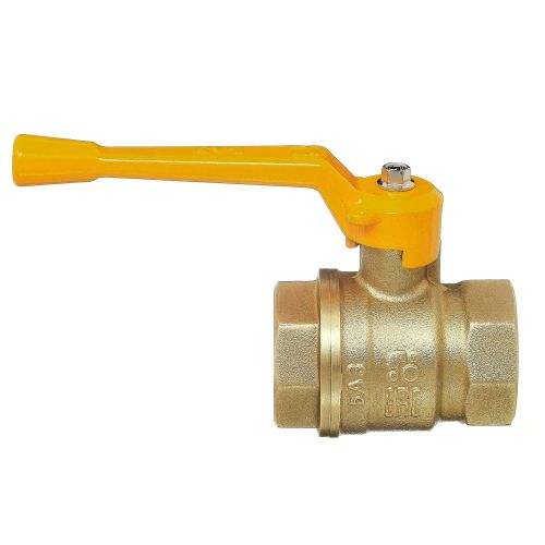 Кран шаровой БАЗ Standart 11Б27п для газа ручка "рычаг" 1/2"-1/2" вн.-вн. DN15 PN40, крупный план