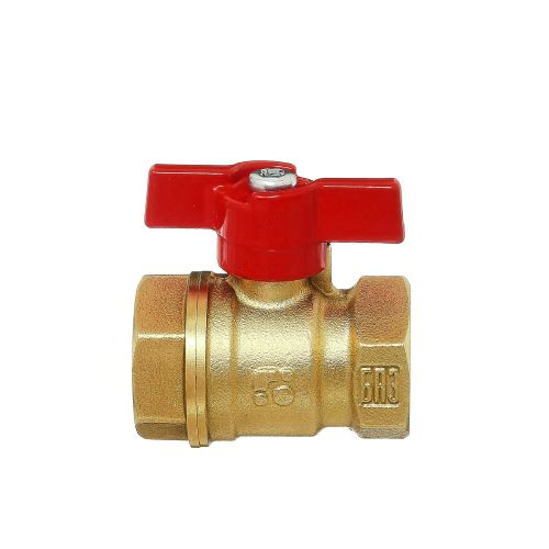 Кран шаровой БАЗ Standart 11Б27п1 "бабочка" 1/2"-1/2" вн.-вн. DN15 PN40, вид
